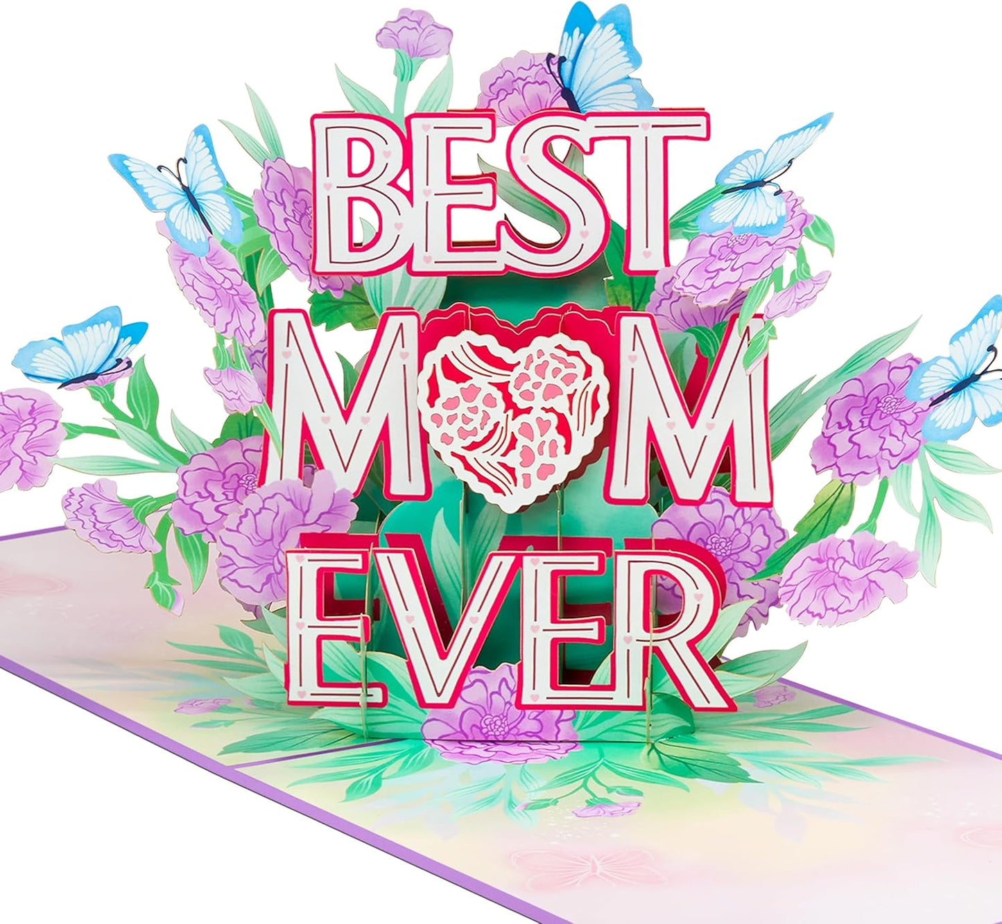 Mothers Day Pop up Cards, Happy Mother'S Day, Orchid, Butterfly, 3D Greeting Cards, Gift for Mom, Godmother, Stepmom, Sister, Mother in Law, Wife, 5X7 - Includes Envelope and Message Note