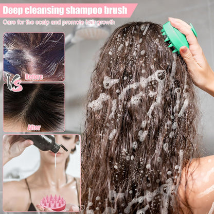 3 PCS Scalp Massager Hair Growth, Stocking Stuffers for Men Women Adult, Scalp Scrubber Shampoo Brush, Silicone Hair Scrubber, Hair Massager Scalp Deep Clean Anti-Dandruff, Scalp Massage Tool