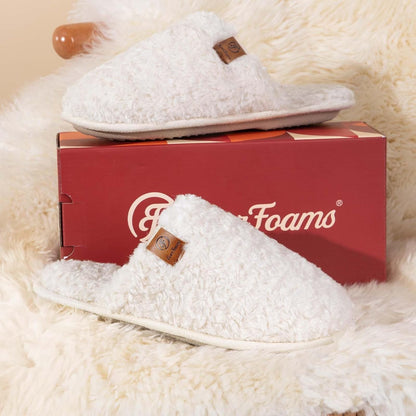 Women'S Fuzzy Slip-On Slippers Warm Cozy Soft Lightweight Memory Foam Indoor House Shoes