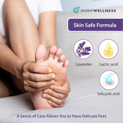 Foot Peeling Mask – Lavender Exfoliating Treatment Booties for Callus Removal & Renewal of Dry, Cracked Feet – Dermatologist-Inspired Moisturizing Spa Therapy for Men & Women (2 Pairs)