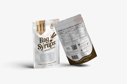 Single Serving Syrup Packets, Variety Pack, for Coffee and Cocktails - Flavors (10 Each): Vanilla, Caramel, Hazelnut - 6Ml Each, 30 Count - Bag of Syrups by