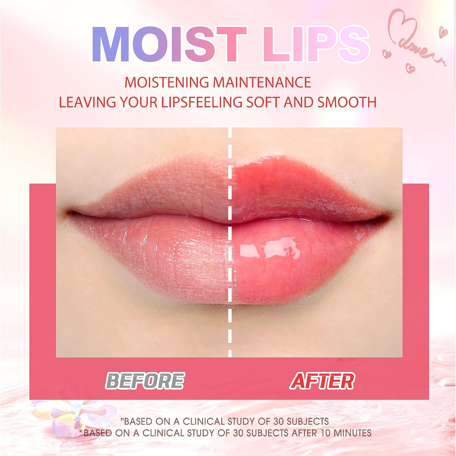 Lip Oil,No-Sticky Gloss Lip Balm Lip Care,Fruit Flavoured Lip Oil for Dry Lip'S Moisturizing Hydrating and Nourishing (Strawberry+Coco)