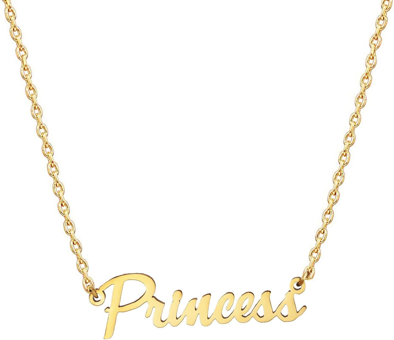 18K Gold Plated Stainless Steel Name Necklace Personalized Custom Name Necklace Customized Nameplate Necklace for Women